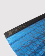 CUCULI 扇子 輪違い柄 唐紙×組紐 4